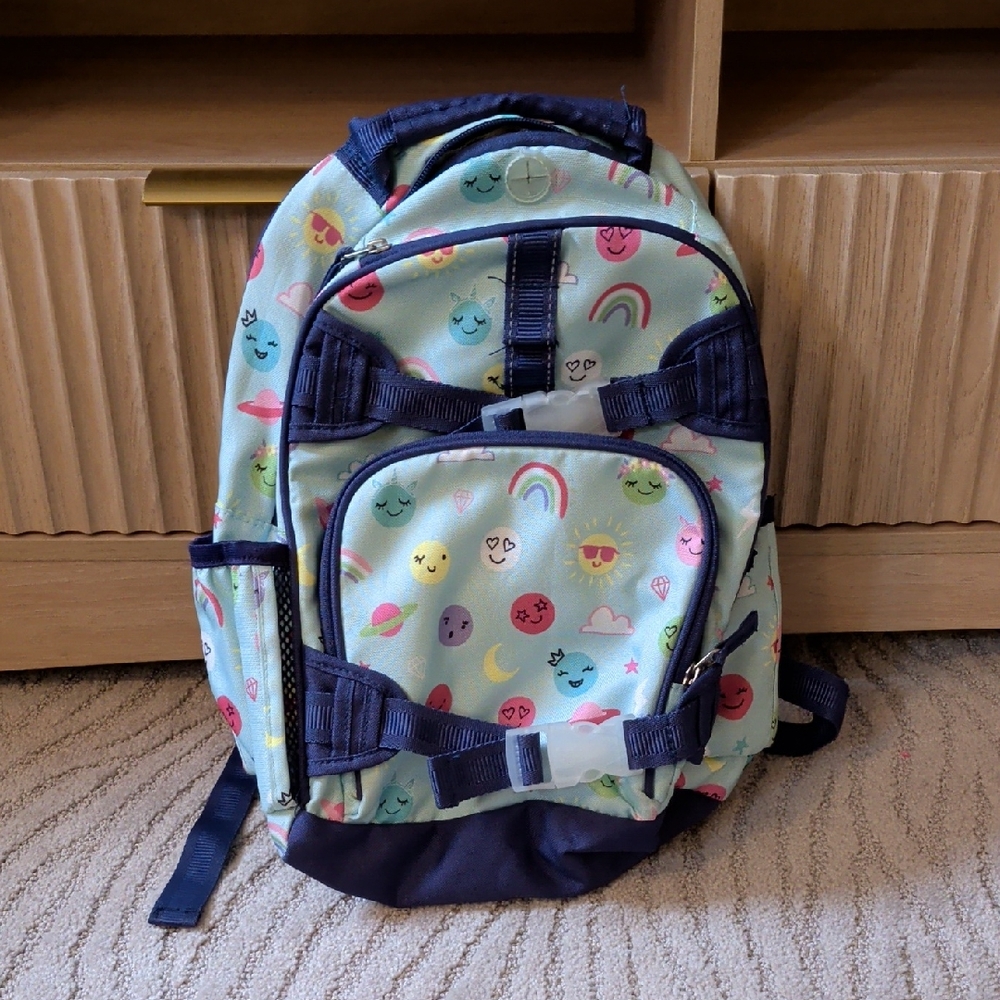 Pottery Barn Kids Emoji Backpack - Blue and Pink
